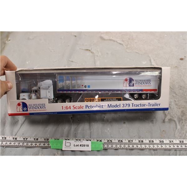 1:64 Peterbilt 379 Truck + Trailer - new in box "All Weather Windows"