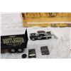 Image 5 : 1958 Chevrolet Spartan "Bootlegger" Truck + Trailer with1957 Bel Air Diecast car - M2 machines 1:64