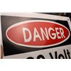 Image 4 : Danger 220 Volts Tin sign - touched up 12"x8"