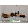 Image 4 : Ertl Case Bobcat (diecast) + Siku Loader (diecast) + Wiking mini-plow (plastic)