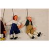 Image 3 : Lot of 5 Vintage Wooden Wire Dancing Marionette Doll Puppets
