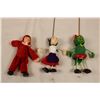 Image 2 : 3 unique wooden dancing wire puppets