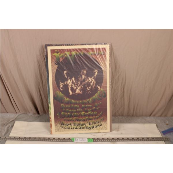 Jimi Hendrix Concert Poster 12x18"