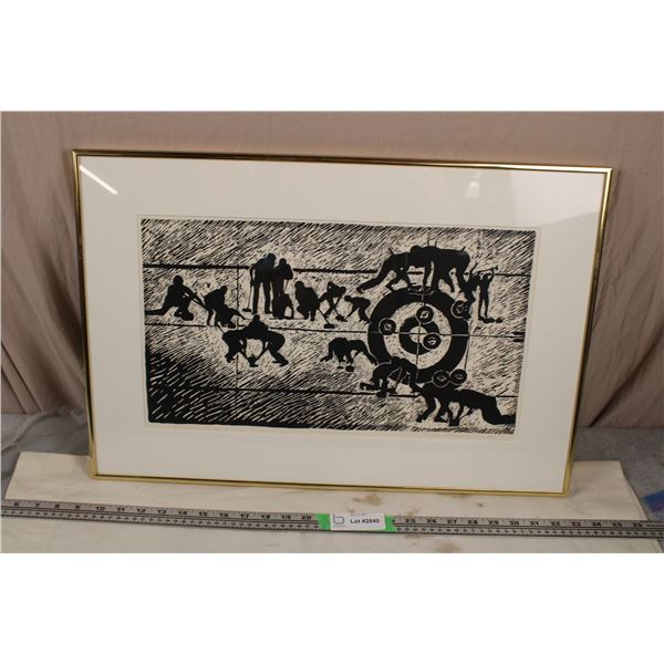 The Last Draw Print in Frame #27/50 by Wilf Perreault '89 16x24