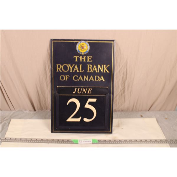 The Royal Bank of Canada Vintage Calendar