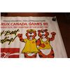 Image 3 : Large Vintage Coca-Cola Paper Printed Poster - Canada Games 1989
