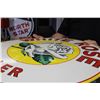 Image 5 : White Rose Dealer Sign Porcelain/Enamel 23.5" Diameter Double Sided