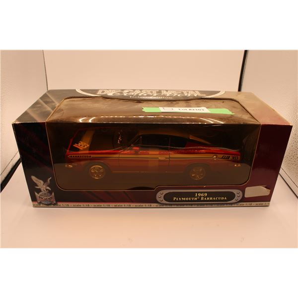1969 Plymouth Barracuda 1/18 Scale Deluxe Edition In Box