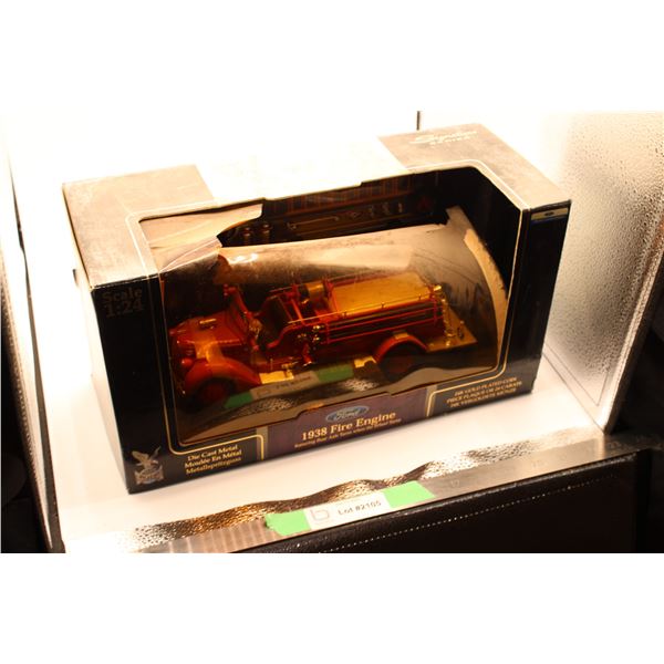 Ford 1938 Fire Engine Featuring Rear Axle Turn When Wheels Turn 1/24th Scale