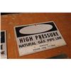 Image 3 : (2X THE MONEY) High Pressure Natural Gas Line Signs