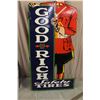 Image 4 : Goodrich Safety Tires Porcelain/Enamel Sign 34" Tall