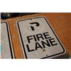 Image 2 : (2X THE MONEY) Fire Lane and Wheelchair Parking Aluminum Signs