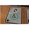 Image 3 : (2X THE MONEY) Fire Lane and Wheelchair Parking Aluminum Signs
