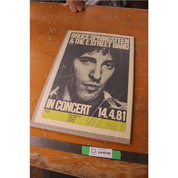 Bruce Springsteen In Concert Poster