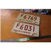 Image 1 : 1971 Sask Farm Licence Plates