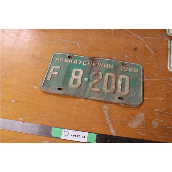 1944 Sask Licence Plate