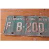 Image 2 : 1944 Sask Licence Plate