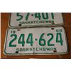 Image 3 : (2X THE MONEY) 1968 Sask Licence Plates