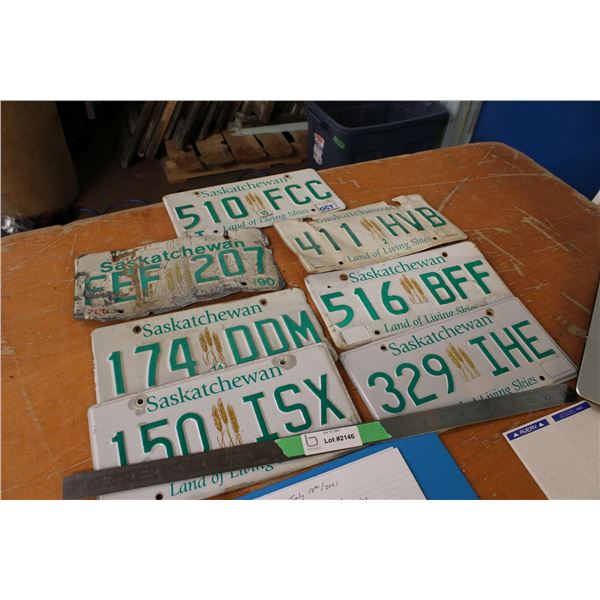 Lot of Newer Sask Licence Plates