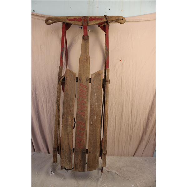 Kids Frisky Flyer Wooden Sleigh