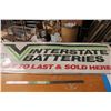 Image 1 : Interstate Batteries Sign Tin 60" x 24"