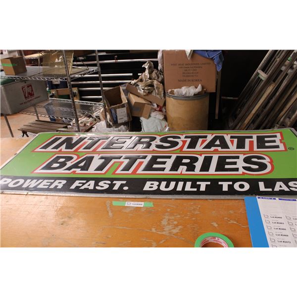 Interstate Batteries Tin Sign 60" x 24"