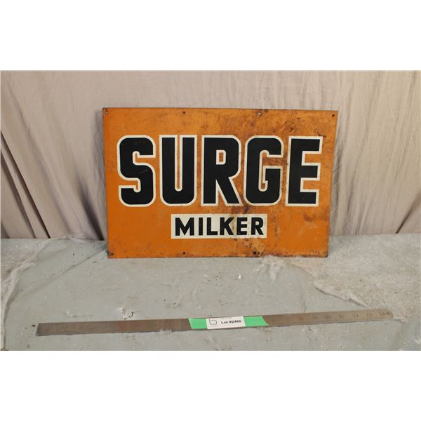 Surge Milker Tin Sign 18" x 12"
