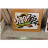 Image 1 : Quaker State Racing Tin Sign 16" x 12.5"