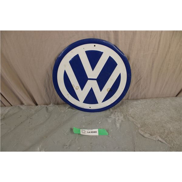 Volkswagon Tin Sign 12" Diameter