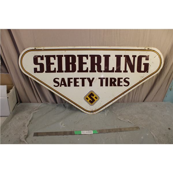 Seiberling Safety Tires Tin Sign Double Sided