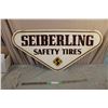 Image 1 : Seiberling Safety Tires Tin Sign Double Sided