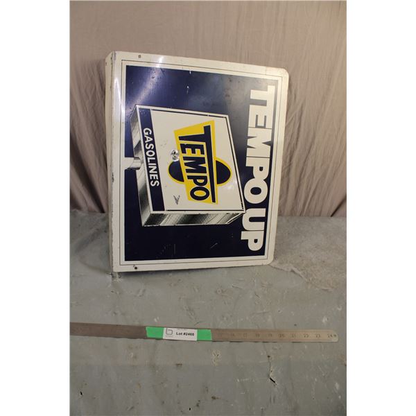 Tempo Tune Up Tin / Aluminum Sign 15" x 18" 3" Flange