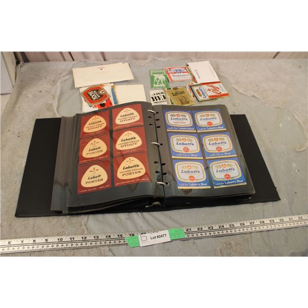 Beer Labels in Binder