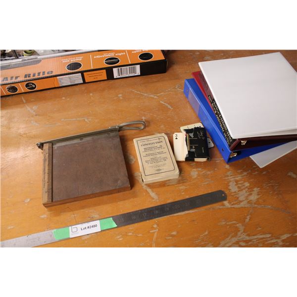 Trainmans Book Paper Cutter and Misc Items