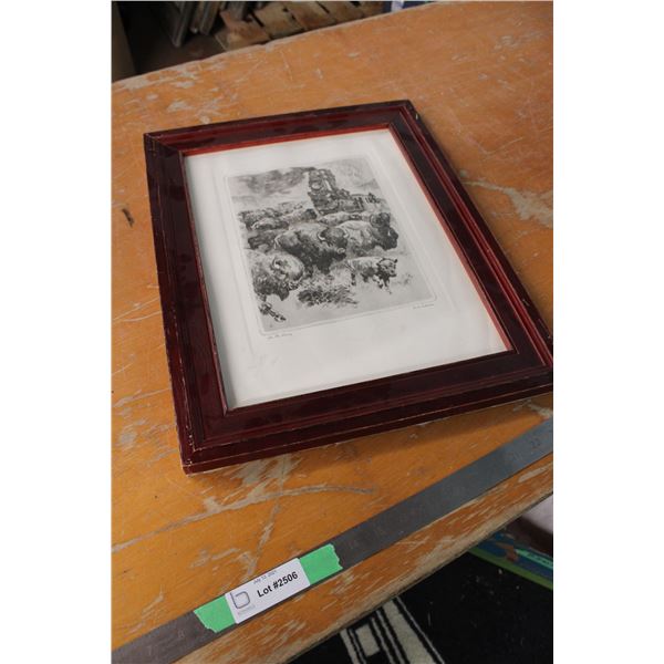 RH Palesnke Print in Frame 15" x 19"