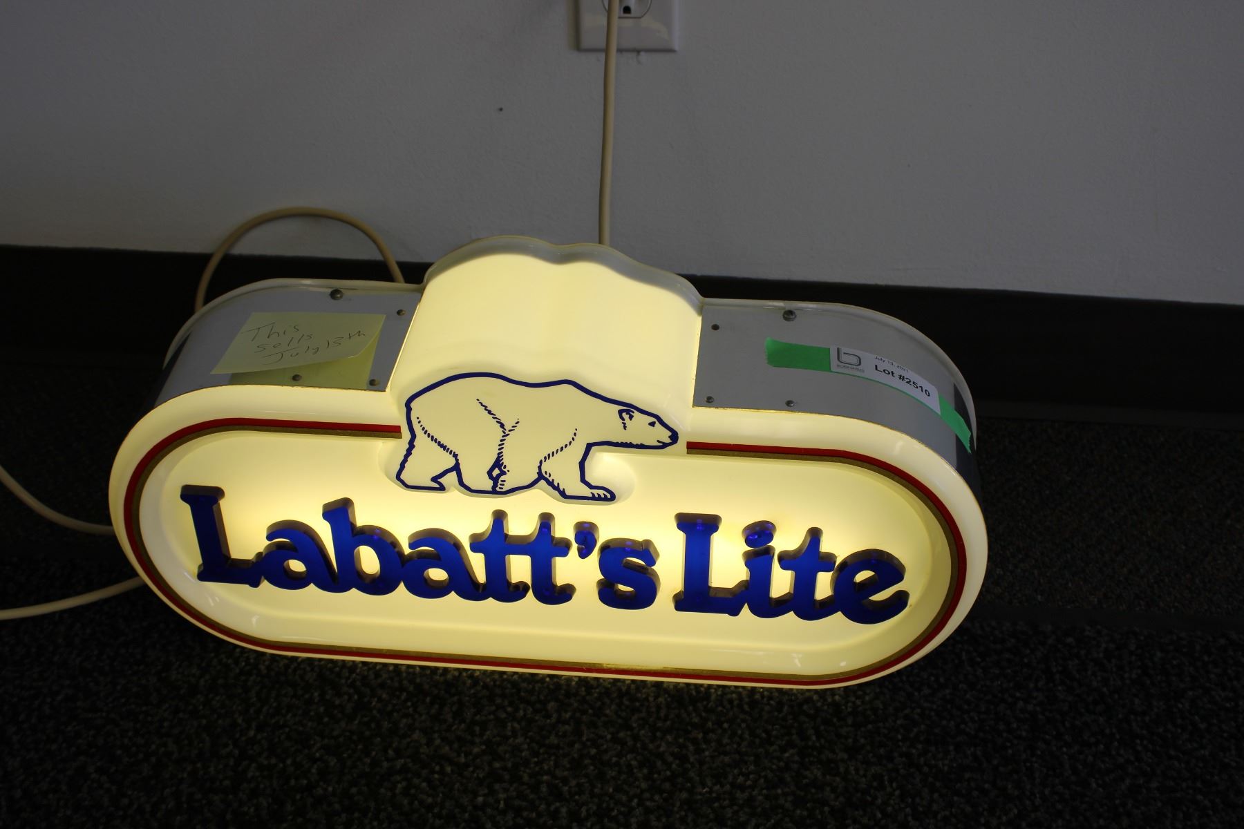 Labatts Light up Sign (Working)