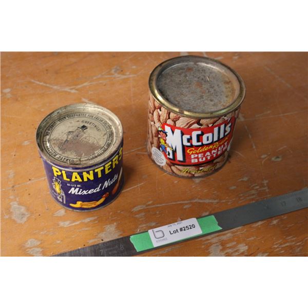 2 Peanut Tins