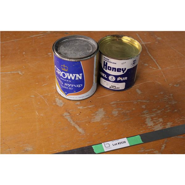 Syrup and Honey Tins