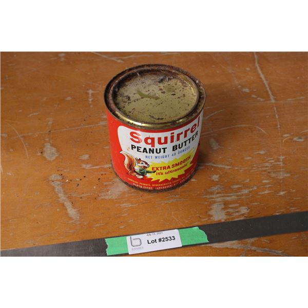 Squirrel Peanut Butter Tin