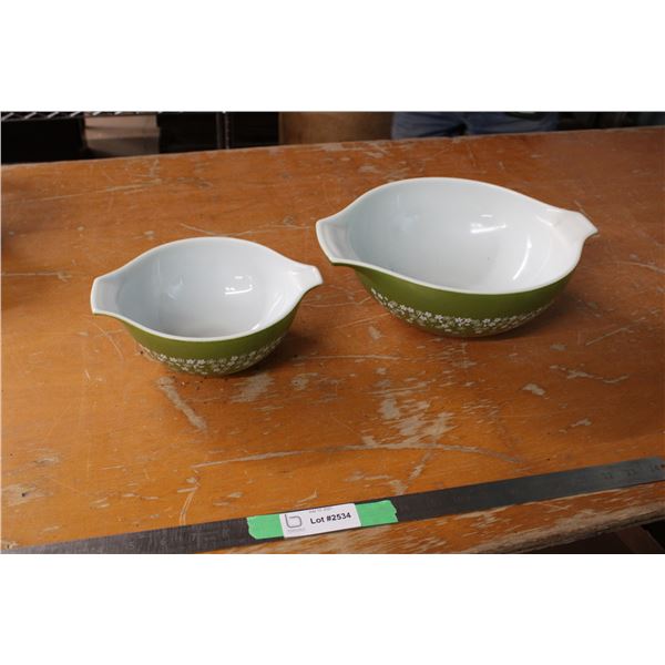 Pyrex Green Mixing Bowls