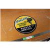 Image 1 : Mercury Outboard Motor Tin Sign 12" Diameter