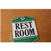 Image 2 : Rest Room Texaco Tin Sign