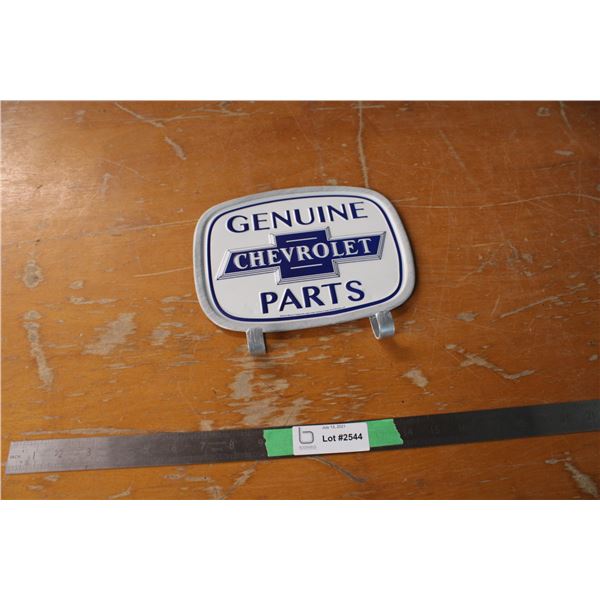 Genuine Chevrolet Parts Tin Sign 9" x 8"