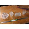 Image 1 : Clear Glassware Butter Dish Cream Sugar