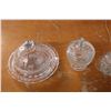 Image 3 : Clear Glassware Butter Dish Cream Sugar