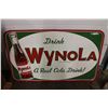 Image 1 : Wynola Tin Sign Single Sided 59" x 35" Stamped at the Bottom