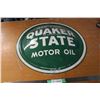 Image 1 : Quaker State Motor Oil Sign Dome 24" Diameter