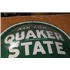 Image 3 : Quaker State Motor Oil Sign Dome 24" Diameter