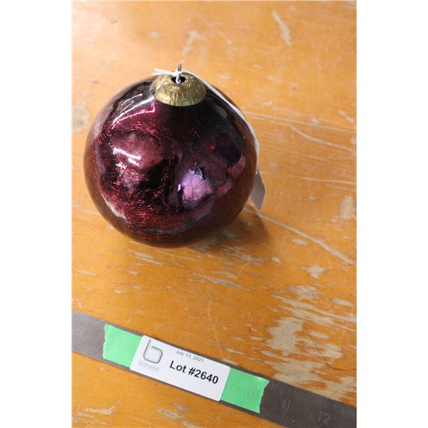 Vintage Decoration Kugel Blown Glass Xmas Ornament