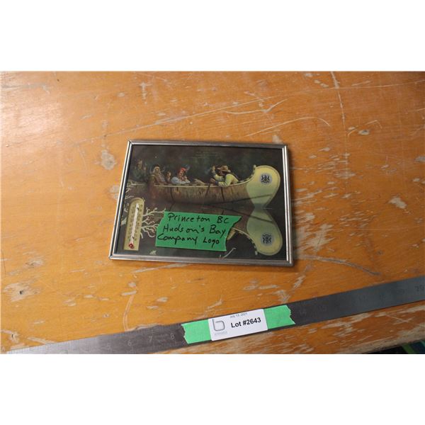 Princeton BC Hudson's Bay Company Logo Thermometer